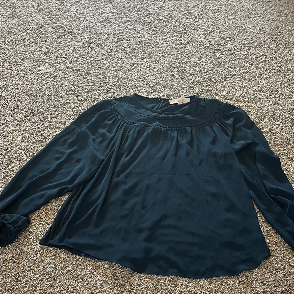 LOFT  Navy Women's Blouse